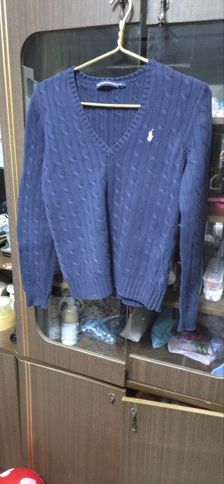 Свитер 44-46 синий тёплый