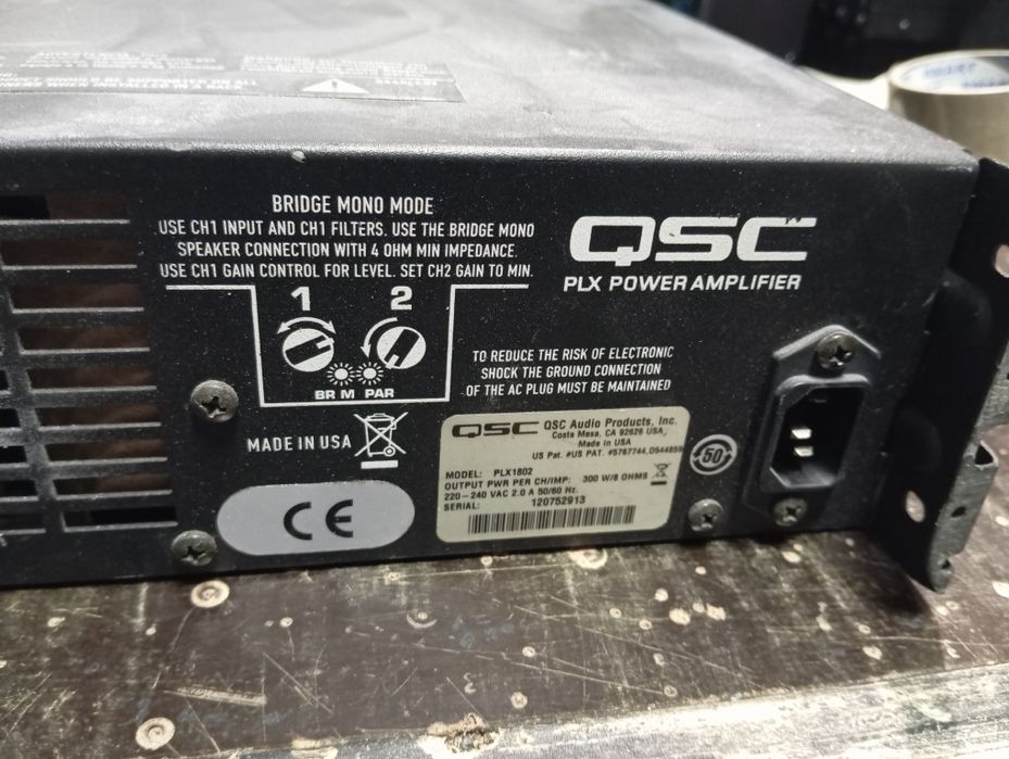 Końcówka mocy wzmacniacz QSC PLX 1802