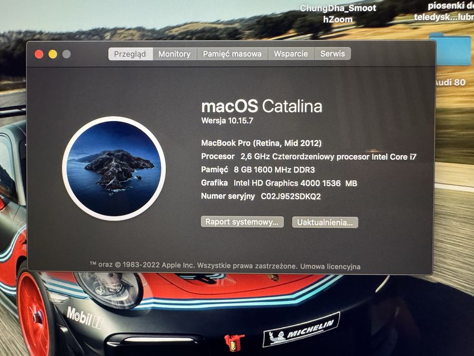 MacBook Pro Retina 15,4 Mid 2012
