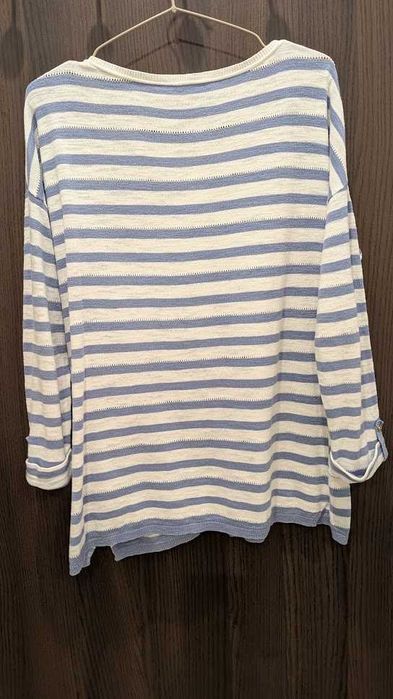 Sweter w biało-niebieskie paski- Esprit