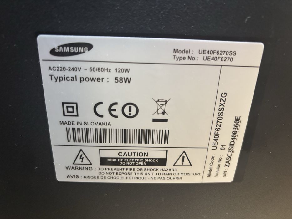 Телевізор Samsung UE40F6270SS [ SMART TV / T2 / FULL HD ]
