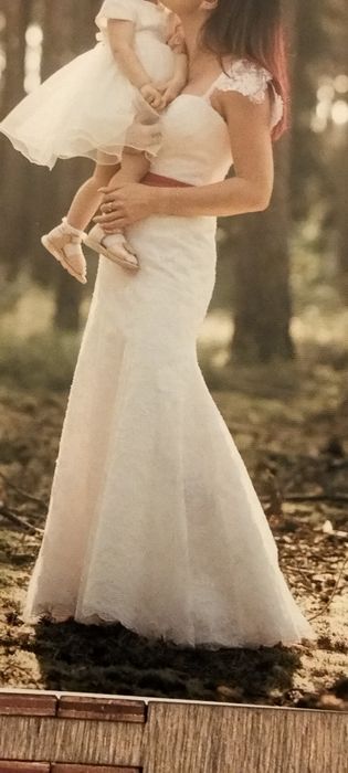 Przepiekna biała Suknia ślubna
