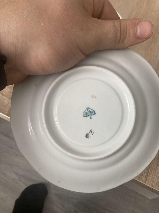 Filizanka z podstawka chodzież róża