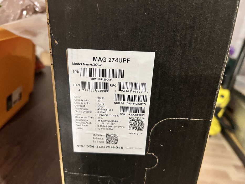 Monitor Msi mag 274upf 27