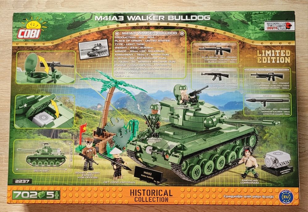 Cobi 2237 Walker Bulldog Figurka John Rambo Sylvester Stallone Limited