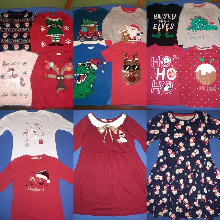 Новогодний реглан свитер платье на 5-6лет