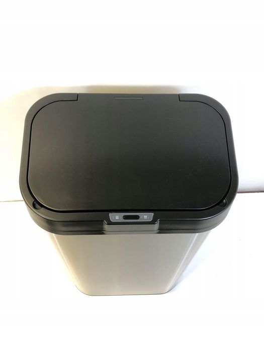 Kosz na śmieci 60L stal nierdzewna z sensorem ruchu kuchnia biuro