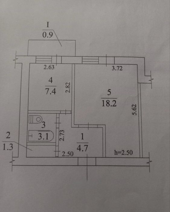Продаж 1к  2/9 Новомиколаївка, біля «Fun Club”