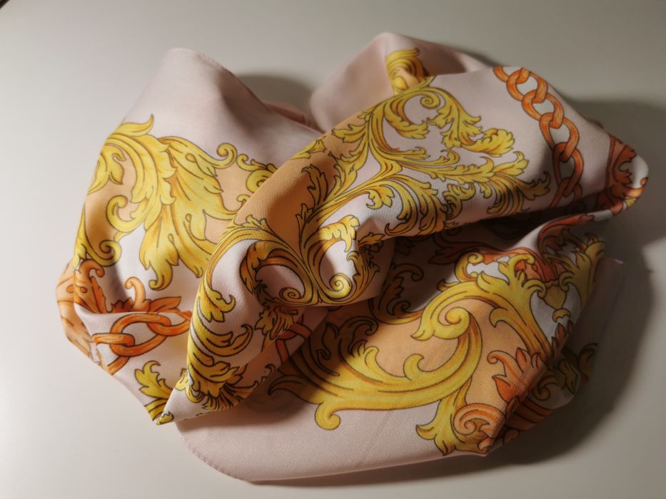 Apaszka pudrowy róż nowa