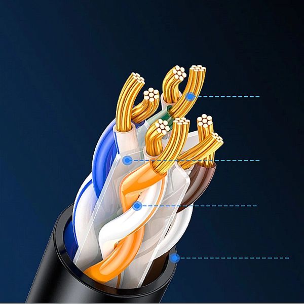 Kabel Ethernet Ugreen Cat6A UTP 10m - czarny