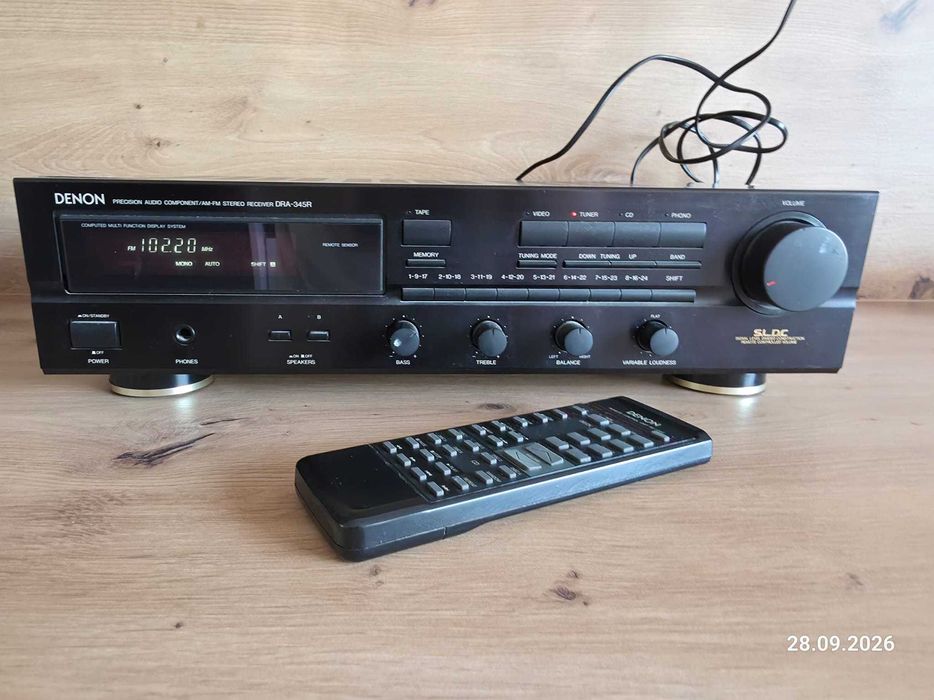 Denon DRA-345R amplituner stereo + pilot