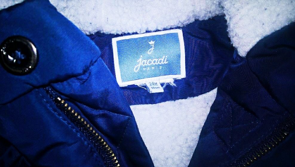 Ekskluzywna kurtka parka Jacadi Paris zimowa 86 92 wysoka jakosc niska