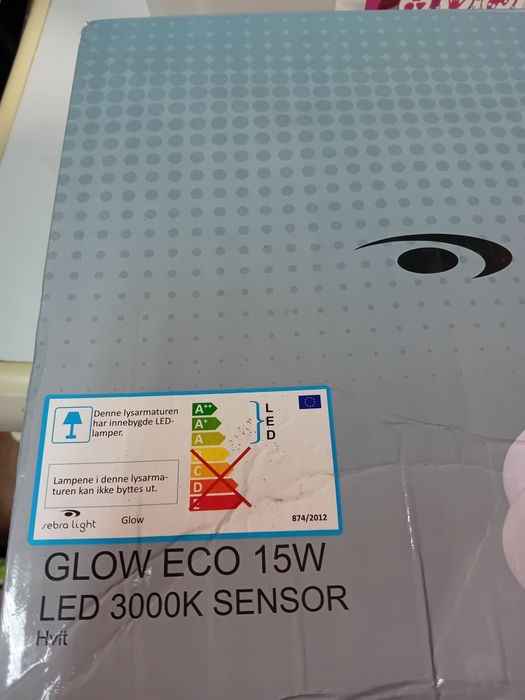 Lampa GLOW ECO 15W LED 3000K Sensor