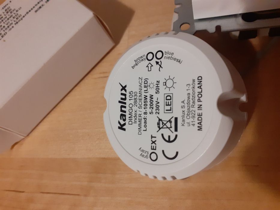 Ściemniacz LED Dimgo 105 Kanlux + włącznik
