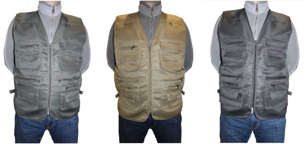 3 sztuki w trzech kolorach meskie kamizelki rozmiar 4XL