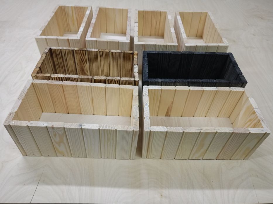 Skrzynka drewniana ozdobna stroik