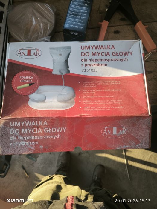 Umywalka do mycia glowy dla chorych, biepelnosprawnych