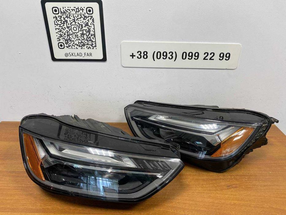 Audi Q5 80a Full led rest USA  фара фары оптика Ауди ку5 лед Оригинал