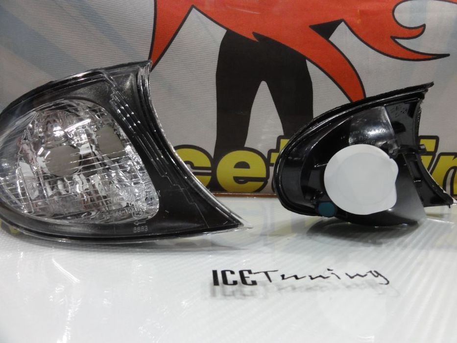 Pisca frontal bmw e46 4p 01-05 fundo cristal