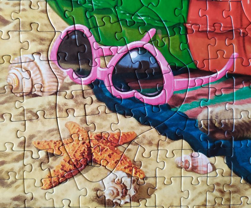 Puzzle Trefl 1011 Hidden shapes Kocie wakacje 1000 ukryte kształty