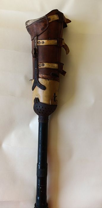 Вінтажний протез ноги,антикваріат.