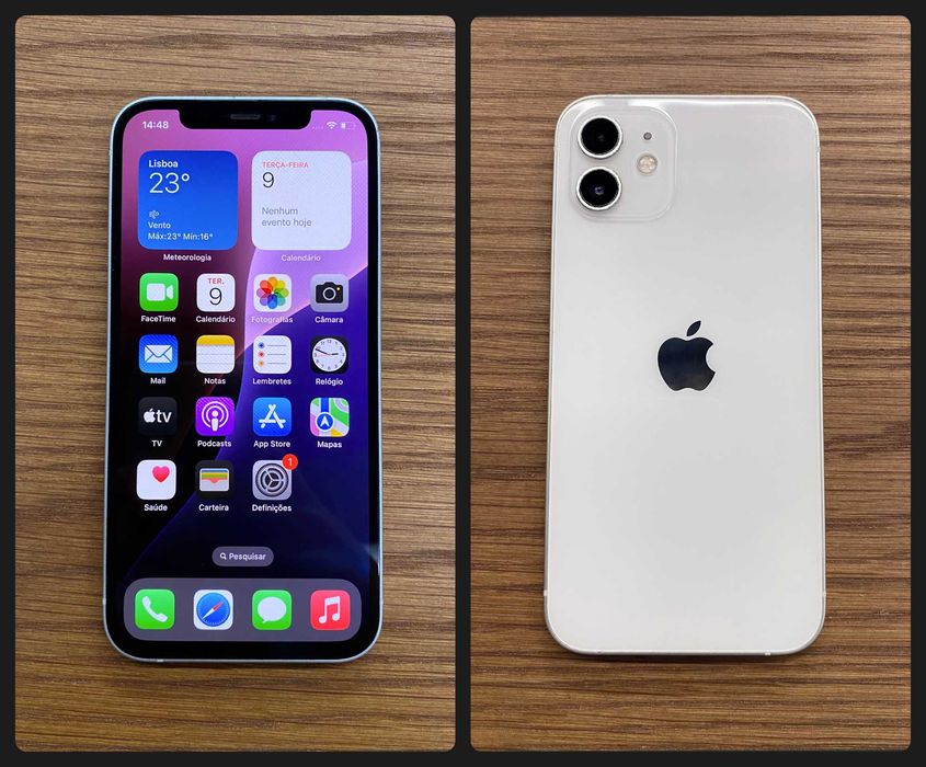 iPhone 12 64GB - Desbloqueado - Como novo,Com garantia, bateria a 100%