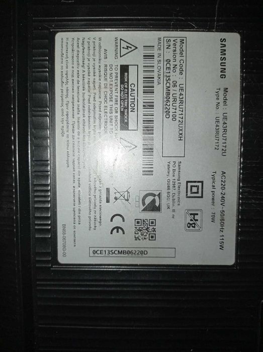 telewizor Samsung 43" LED 4K UHD