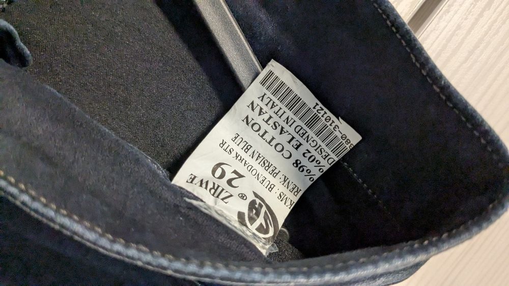 Nowe z metkami granatowe przecierane spodnie 29 KETU Jeans Golden Line