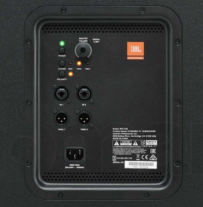 coluna grave JBL IRX 115S