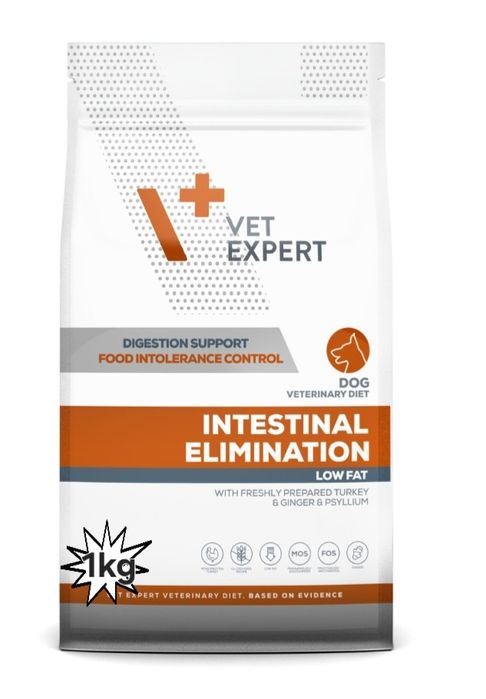 VET EXPERT INTESTINAL ELIMINATION DOG - sucha karma weterynaryjna 1kg