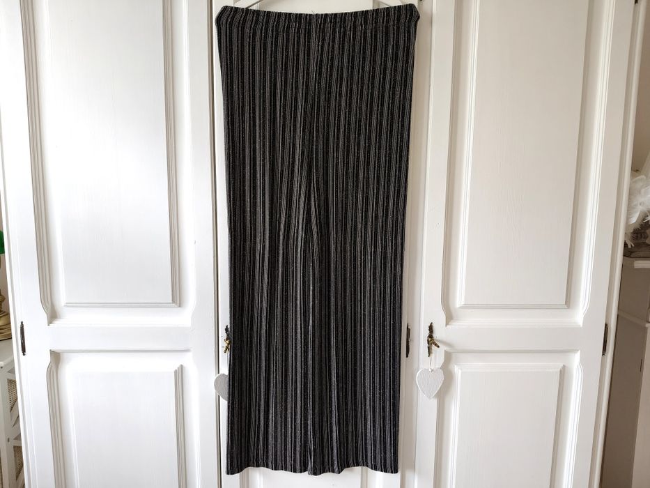 Eleganckie szerokie spodnie wyjściowe: rozm. L