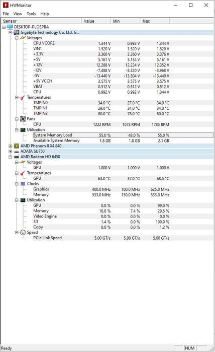 Karta graficzna XFX Radeon HD 6450 1GB – sprawna