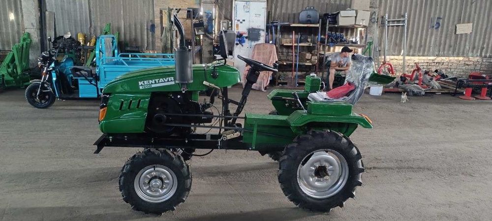 Мототрактор КЕНТАВР 160 Просторное место водителя рег. колея Фреза 120