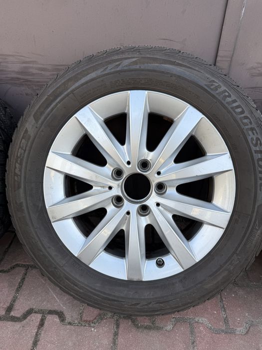Komplet kół zimowych 5x112 Mercedes Audi Vw Skoda 205/60/16 Bridgeston
