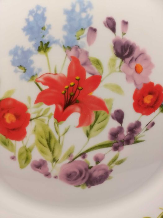 Duży talerz dekoracyjny kwiatowy nr 1 Waterside