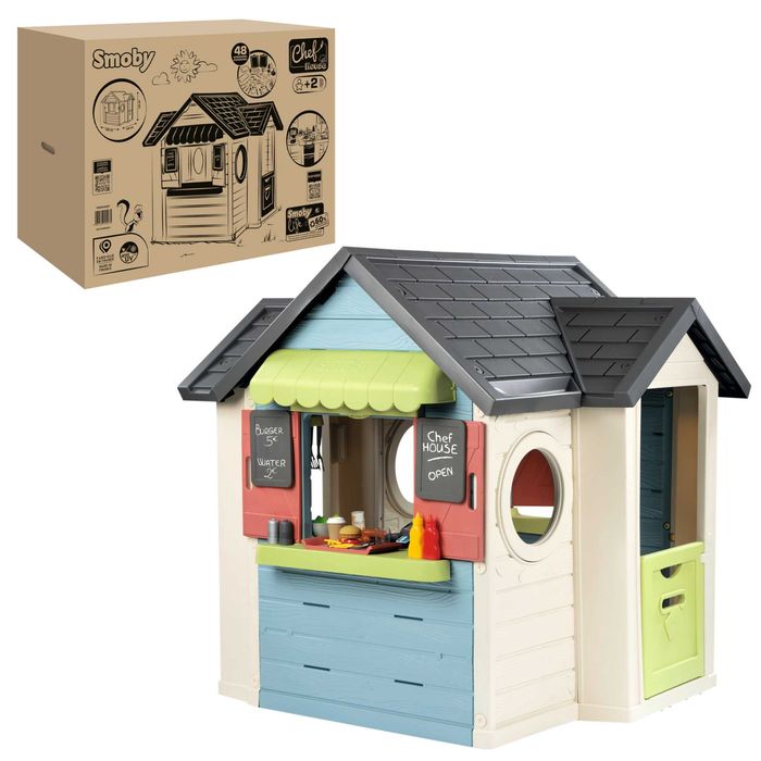 Будинок Smoby Life "Шеф Хауз" з кухнею, касою, наб.посуду (7600810407)