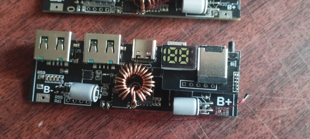 QC4.0 QC3.0 Плата для повербанка 65 W 3S 5s mAh модуль з дисплеєм