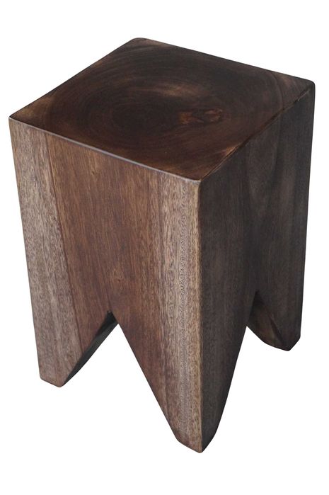 Drewniane siedzisko krzesło taboret kwietnik suar 45 cm lite drewno