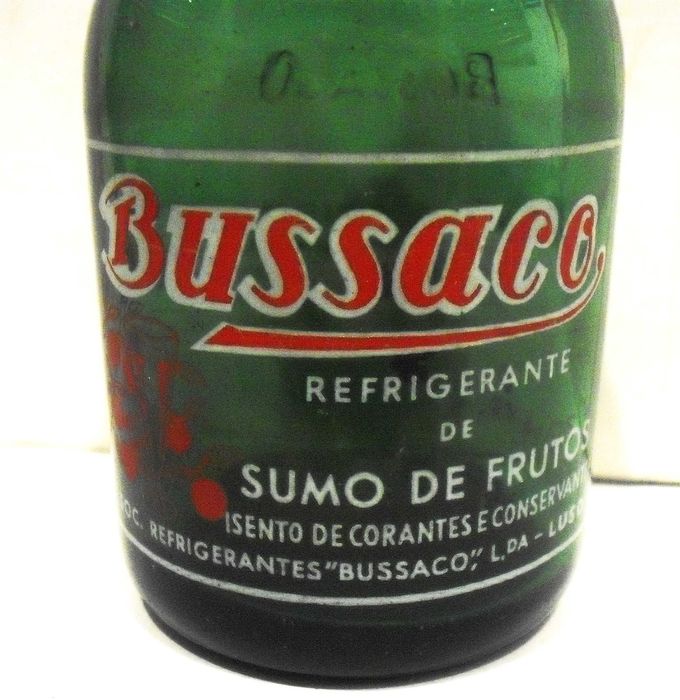 Garrafa antiga dos Refrigerantes Bussaco - Pirogravada