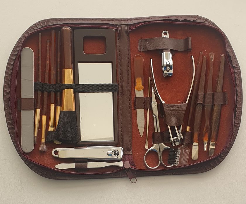 Conjunto completo para manicure unhas e com pinceis para pintura