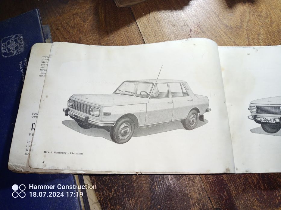 Instrukcja obsługi samochodu Wartburg 353 w