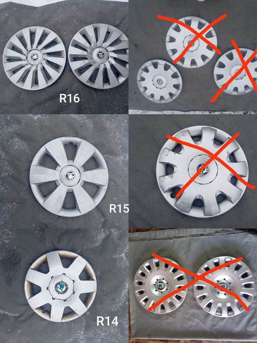 Автомобільний ковпак R 14-15-16 Skoda, Chevrolet ,Volkswagen ,Renault