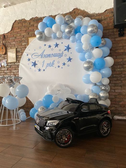 Круглий каркас для фотозони, каркас для банеру, банер