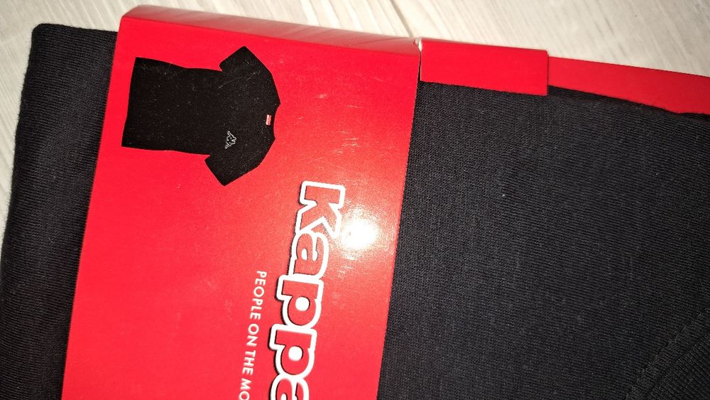 T shirt koszulka czarna chłopięca kappa M