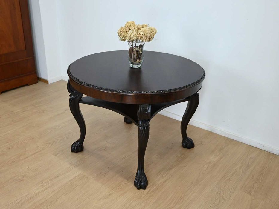 orzechowy stół na lwich łapach 021603