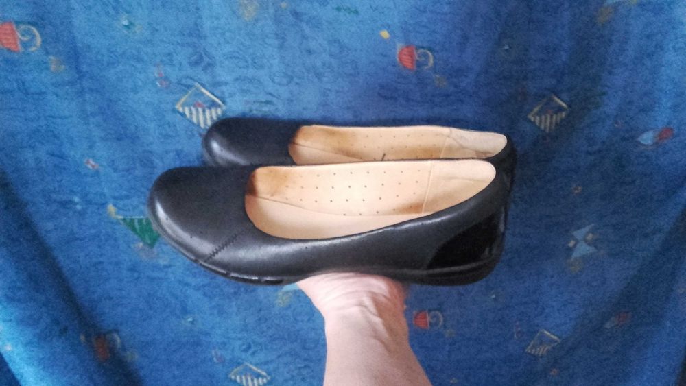 Baleriny skórzane Clarks