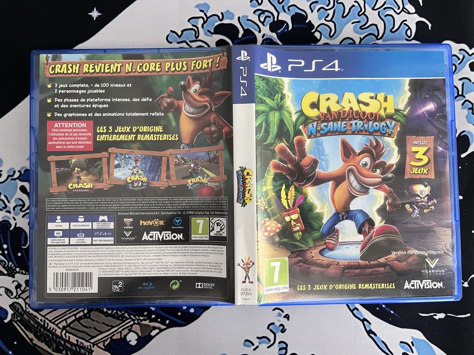 Jogo Crash Bandicoot Trilogy Ps4