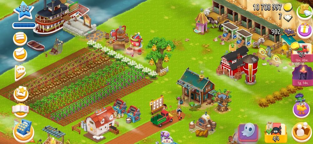 Аккаунт Hay Day 104 Амбар 10500