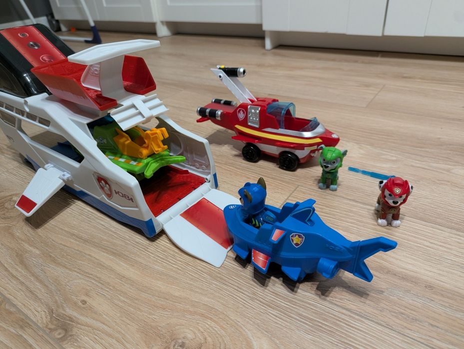 Aqua Pai patrol - wieloryb + dodatkowe pojazdy