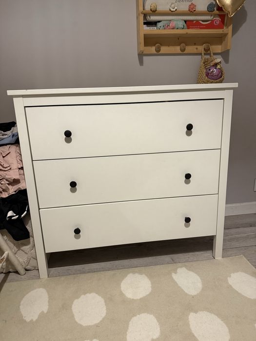 Komoda ikea koppang 3 szuflady biała 90x46x83